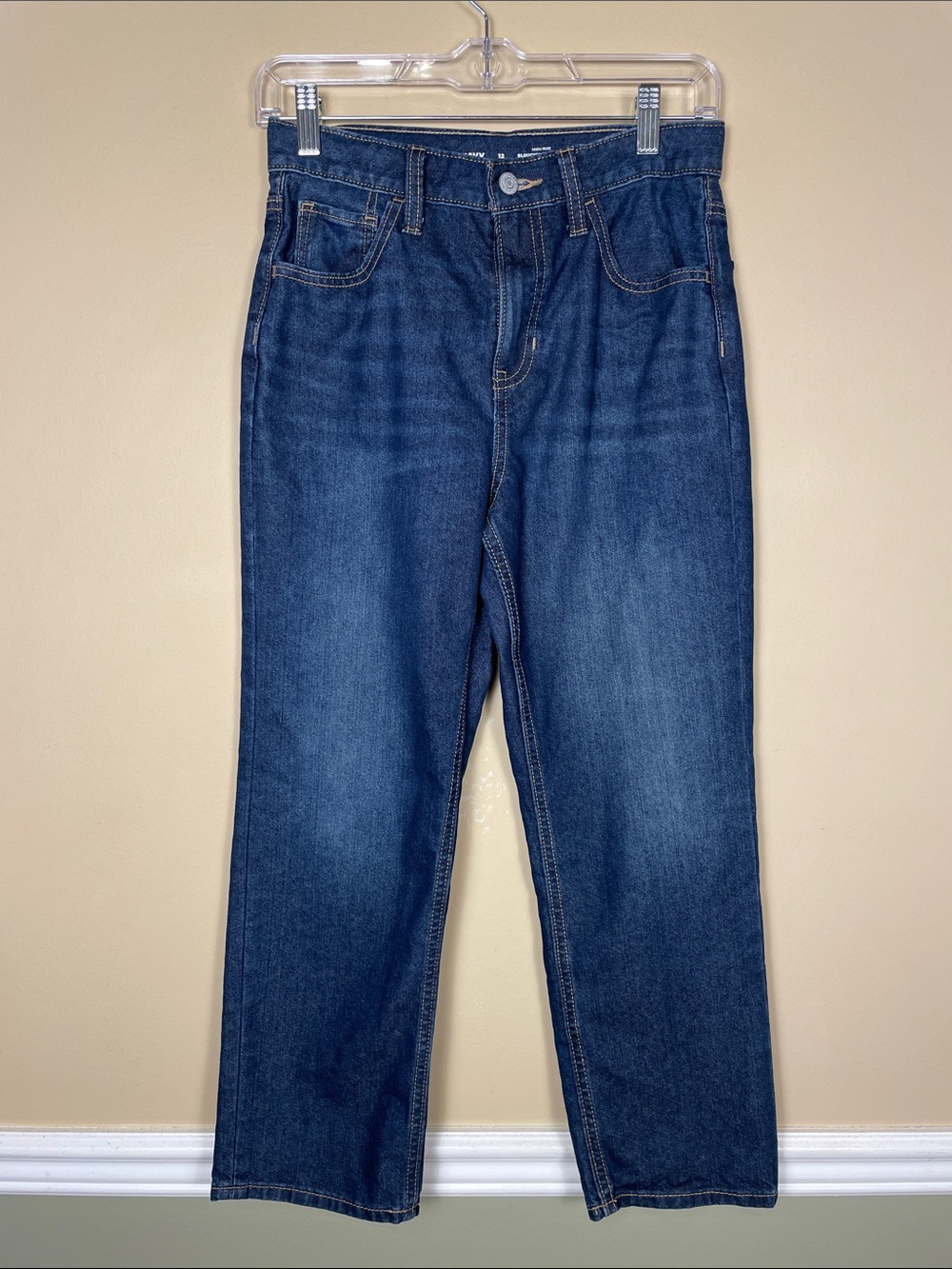 Old Navy Big Girls High-Rise Slouchy Straight Denim Jeans